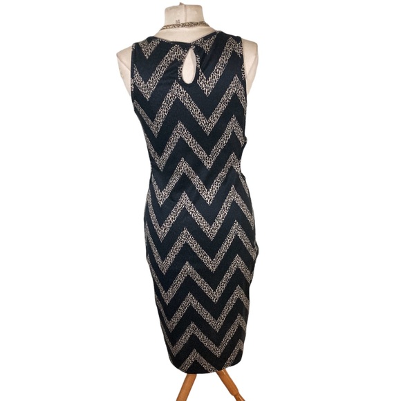 Sold! Modern Zig Zag Animal Print Body-con Dress - Picture 3 of 4